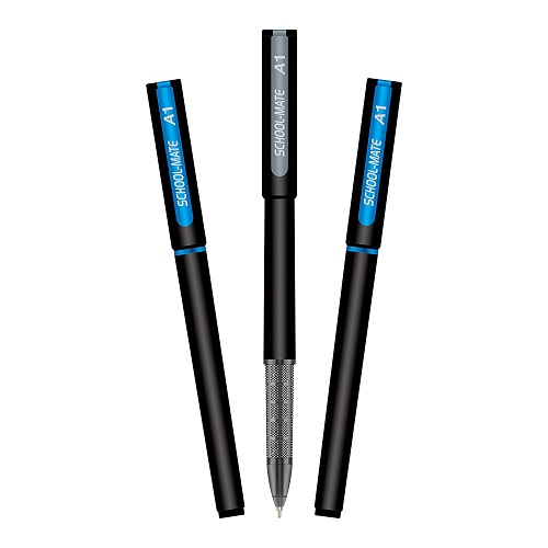 ADD Gel A1 Roller Ball Pen (2 blue -1 Black)