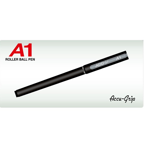ADD Gel A1 Roller Ball Pen Black