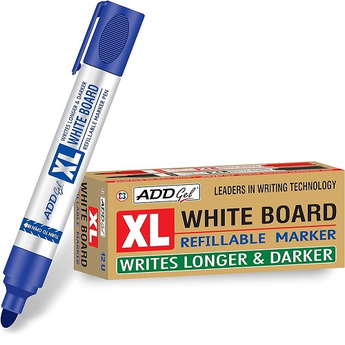 ADD Gel XL White Board Marker Blue