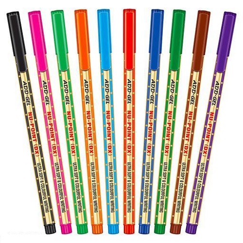 AddGel Nu Point DX Color Pens Set of 10