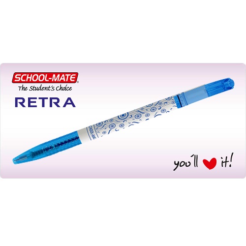 ADD Gel Retra Ball Pen Blue (Pack of 5)
