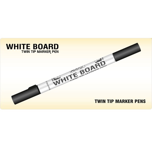 ADD Gel Twin Tip Whiteboard Marker - Black