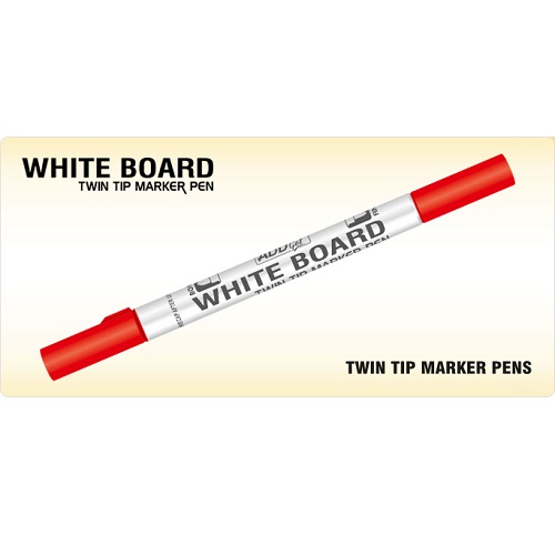 ADD Gel Twin Tip Whiteboard Marker - Red