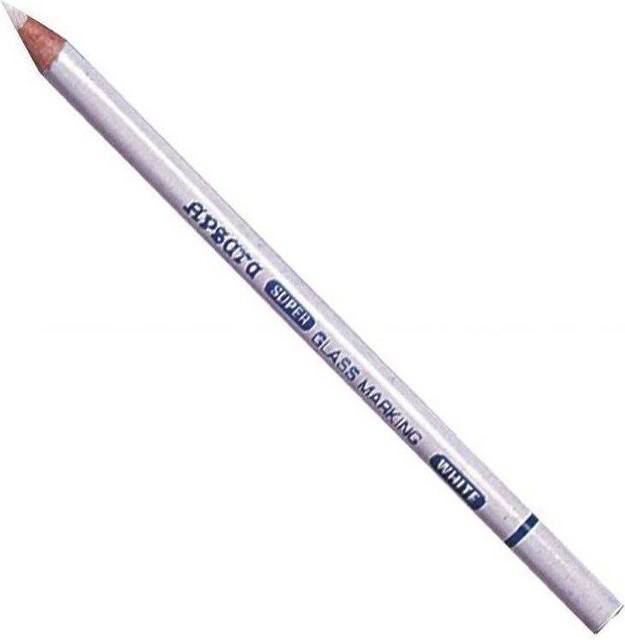 Apsara Glass Marking Pencils 10 White