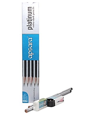 Apsara Platinum Extra Dark Pencils 10