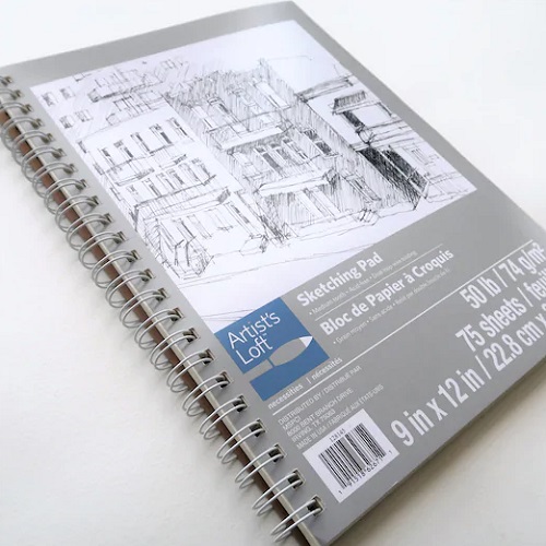 Sketching Pad by Artistâ€™s Loftâ„¢ 9" x 12" 75 Sheets