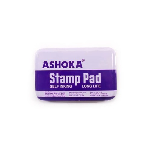 Ashoka Stamp Pad Metal Medium 70x110 mm Voilet