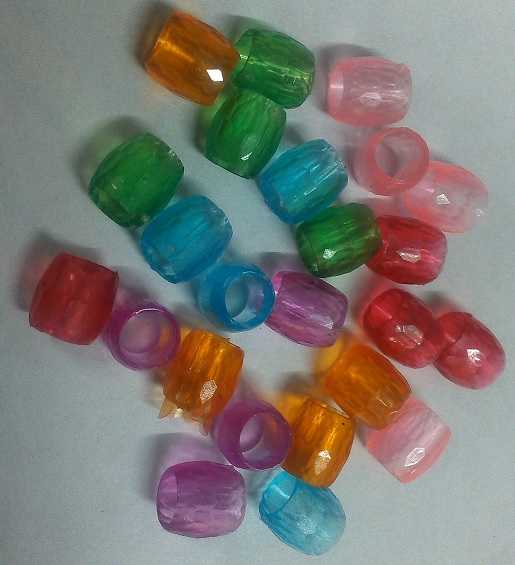 Beads Cylindrical Assorted Colors 20