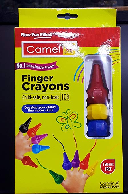Camel Finger Crayons 10 shades