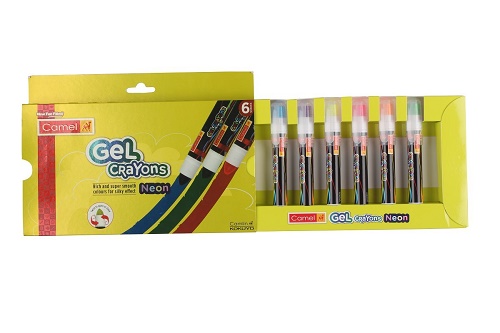 Camel Gel Crayons Neon 6 Shades