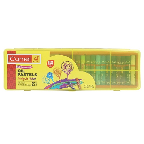Camlin Oil pastels (25 shades) Plastix Box
