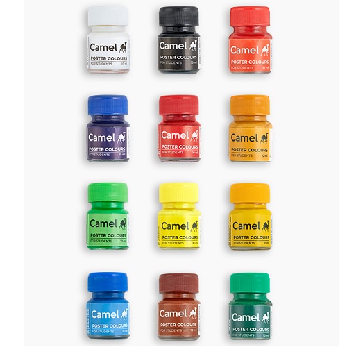 Camlin Student Poster Color 10ml Each (12 Shades)