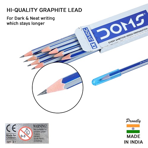 Doms X1 X-Tra Super Dark Pencil (Pack of 10)