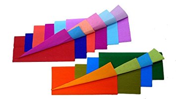Crepe Dual Color Duplex Paper Pack of 10