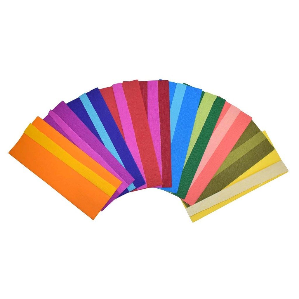Crepe Dual Color Duplex Paper Pack of 10