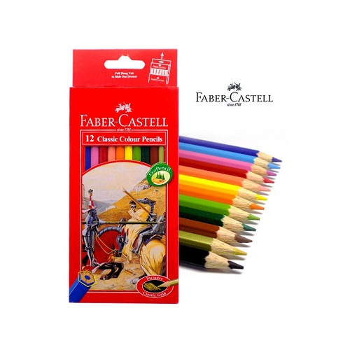 Faber Castell Fullsize Color Pencils 12 Shades