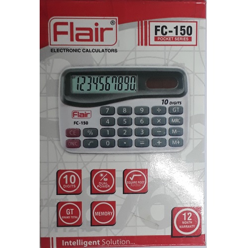Flair FC-150 10 Digit Pocket Calculator