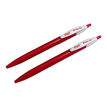 Flair Ezee Click Ball Pen Red (Pack of 5)