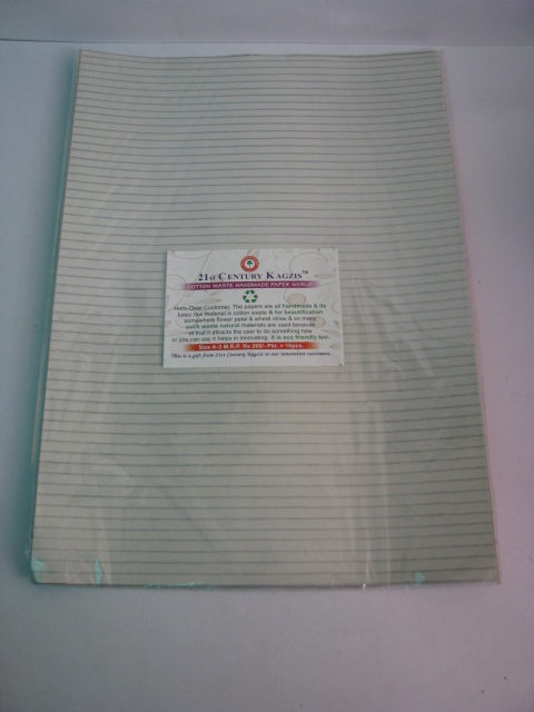 Handmade Ruled Sheets A3 (pack of 10)