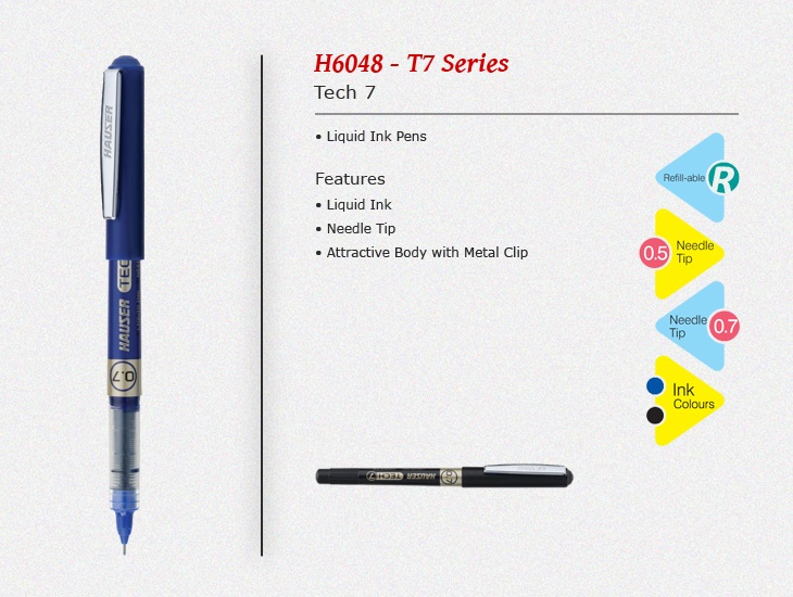 Hauser Tech 7 Liquid Ink Pen Blue