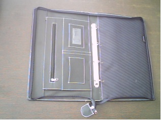 Art Leather Folder w 4D Ring Binder F/S