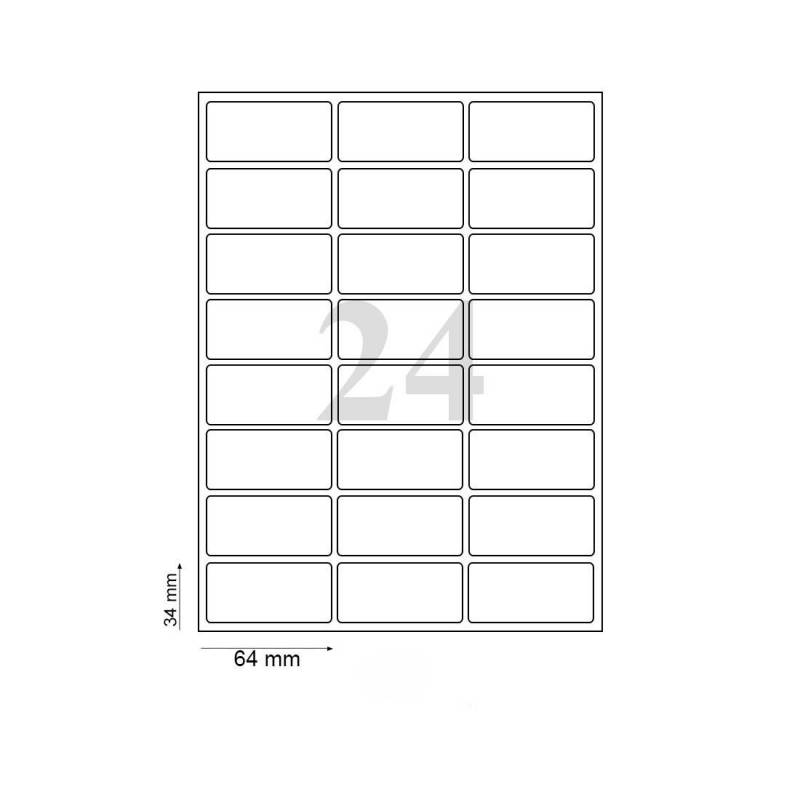 Computer Label Sticker A4 ST-24 (100 sheets)