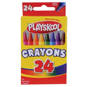 Playskool Premium Wax Crayons 24