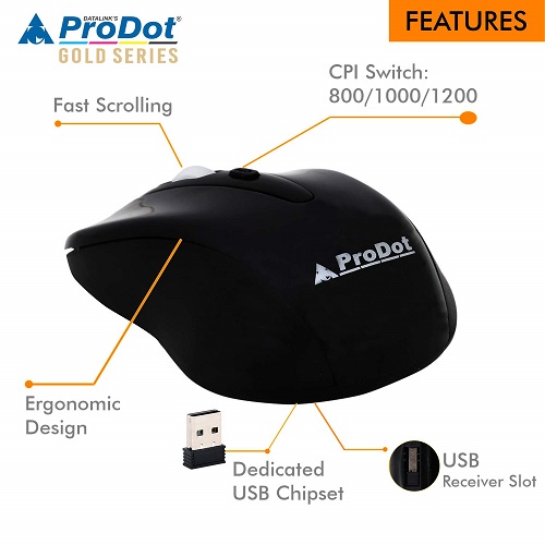 Prodot Optical Wireless Mouse WM-145