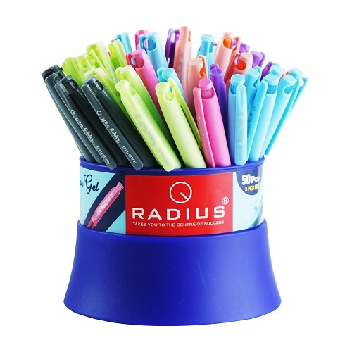 Radius Happy Gel Pen Blue (Pack of 5)