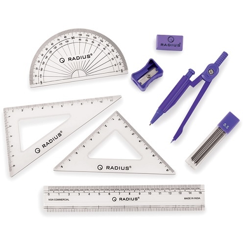 Radius Mathematical Instrument Set in PVC