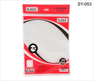 Saya L-Folder A4 Clear (SY-053) Pack of 15