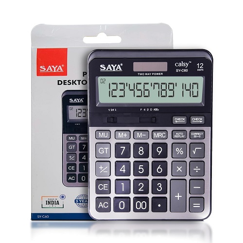 Saya SY-C60 Premium Desktop Calculator Large Display