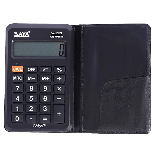 Saya SY-C210N Portable Calculator with Flip Cover