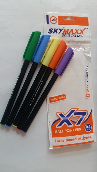 Skymaxx X7 0.7mm Ball Pen pack of 5