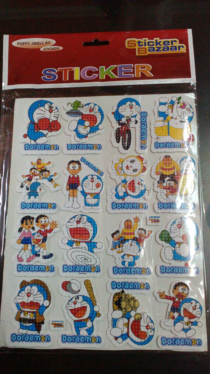 StickerBazaar Puffy Sparkle A4 small - Doraemon