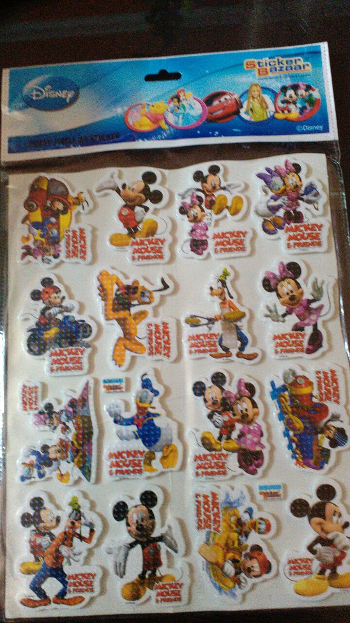 StickerBazaar Puffy Sparkle A4 small - Mickey