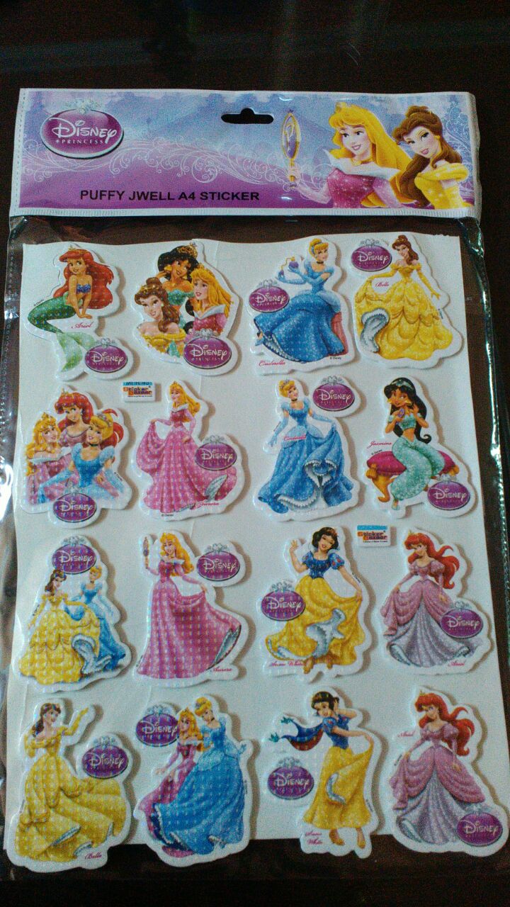 StickerBazaar Puffy Sparkle A4 small - Princess