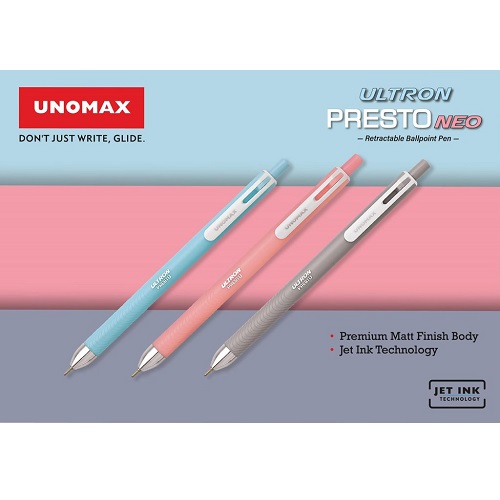 Unomax Ultron Presto Neo Ballpoint Pen Black