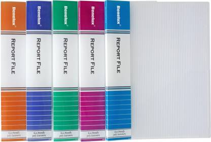Benelux Report File A4 Pack of 10 Assorted Colors (164)