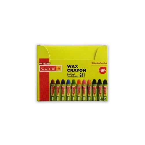 Camel Wax Crayons 24 shades