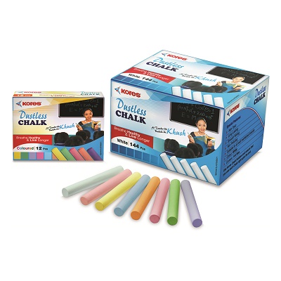 Kores Dustless Chalk Color 12 pcs