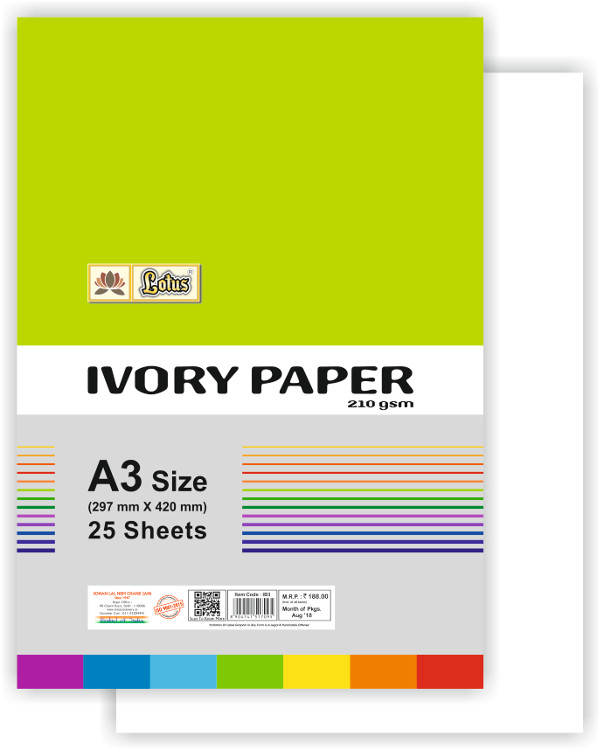 Ivory Sheets A3 (25 Sheets)