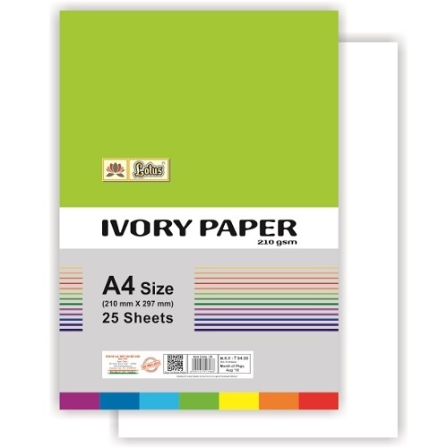 Ivory Sheets A4 (25 Sheets)