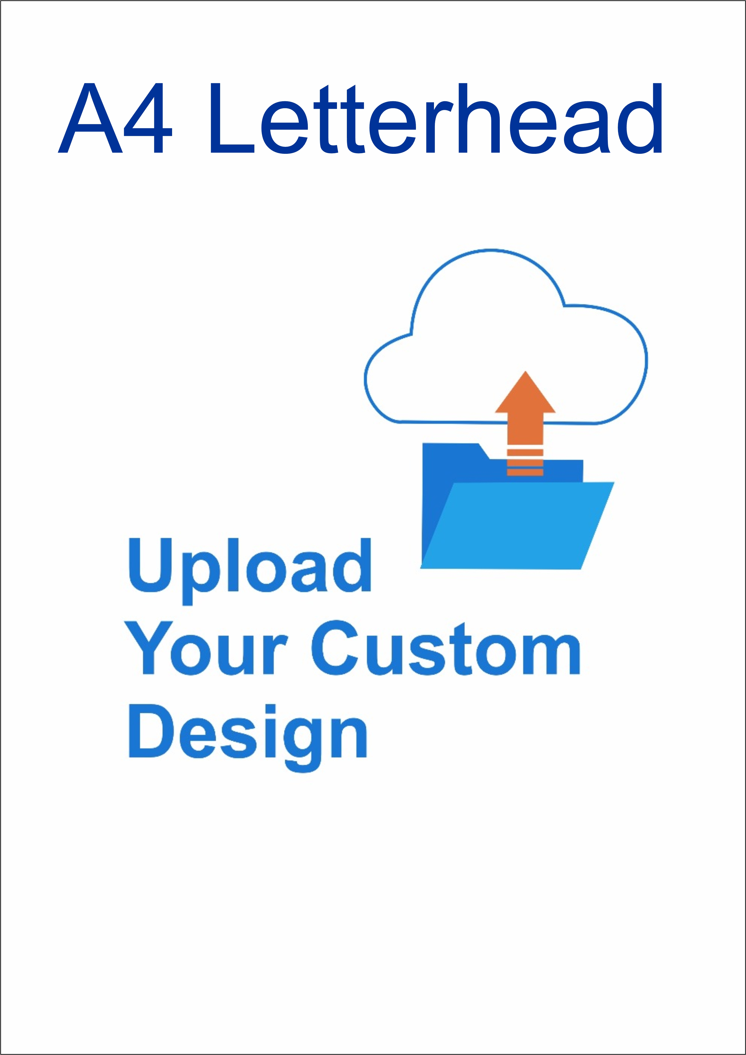 A4 Letterhead 100 GSM 10 Sheets - Upload your Design A4 Letterhead 100 GSM 10 Sheets - Upload your Design