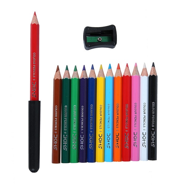 Doms Pencil Colors 12 Shades Half Size