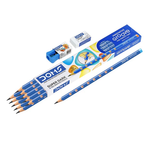 Doms Groove Extra Dark 10HB/2 Graphite Pencils