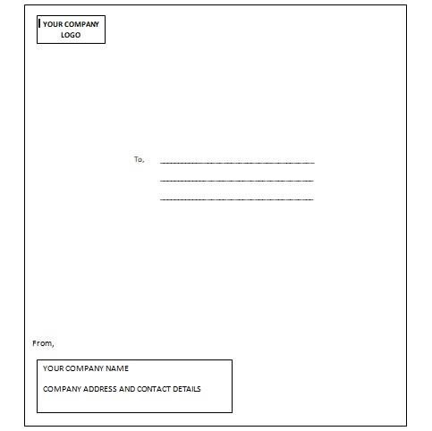 Customized White Envelope A4 12x10 in in Pack of 50