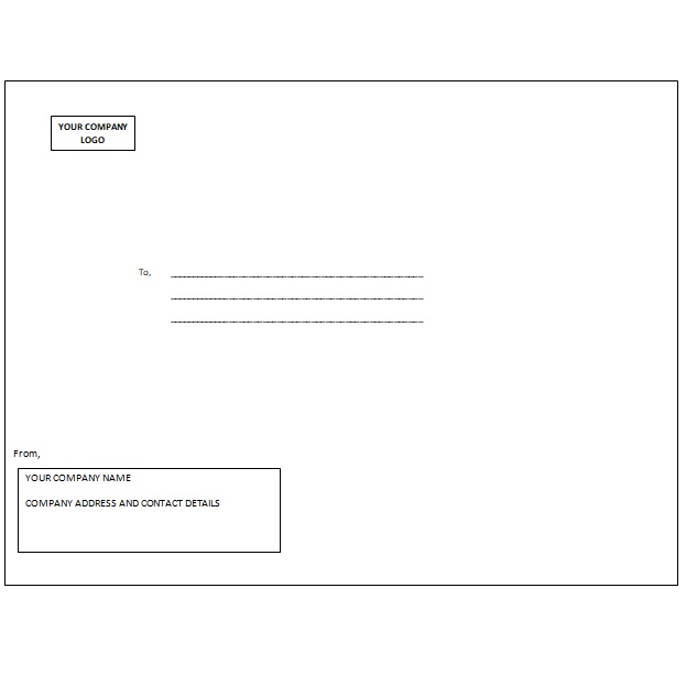 Customized White Envelope A3 16x12 in in Pack of 50