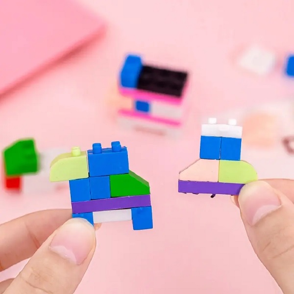 Block Mini Erasers Transportation