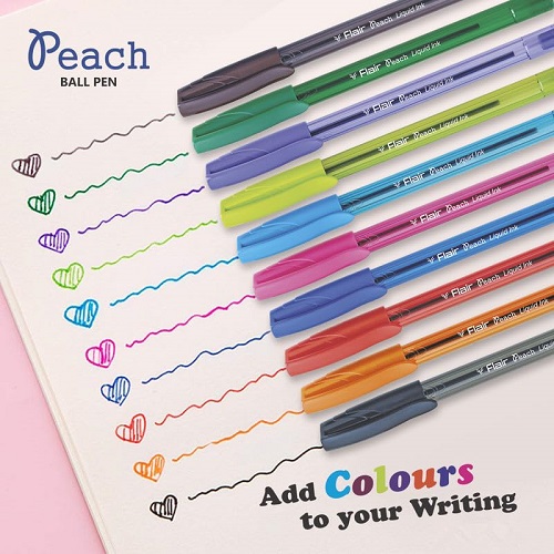 Flair Peach Color Ball Pen (Pack of 10)